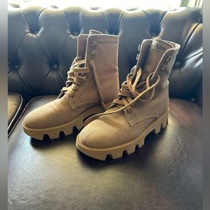 Prada combat boots.